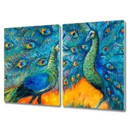 deska-do-kuchni-2x40x52-cm-zwierzeta-ptaki-pawie