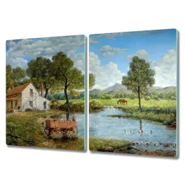 deska-kuchenna-2x40x52-wies-drzewo-gora-krajobraz
