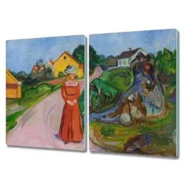 deska-szklo-2x40x52-kobieta-w-czerwonej-sukience