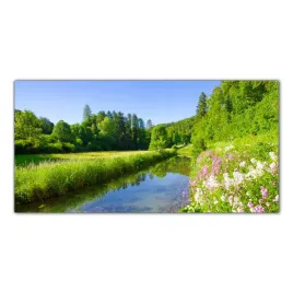 kwiaty-wiosna-rzeka-120x60-panel-szklany-do-kuchni