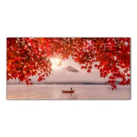 gora-fuji-jesien-lodka-120x60-panel-szklo-kuchnia