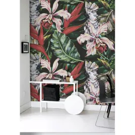 fototapeta-sciagalna-tropikalne-papugi-290x290-cm