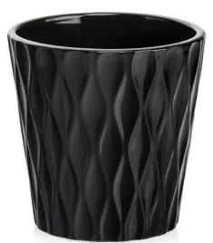 doniczka-oslonka-ceramiczna-czarna-16-cm