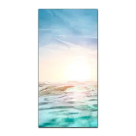 obraz-szklany-do-sypialni-50x100-fale-ocean-niebo
