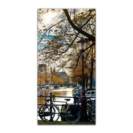obraz-na-szkle-do-sypialni-50x100-rower-amsterdam