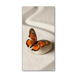 obraz-na-szkle-do-sypialni-70x140-motyl-ogrod-zen
