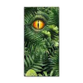 obraz-na-szkle-na-sciane-70x140-dinozaur-rosliny