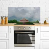chiny-architektura-140x70-panel-scienny-do-kuchni-gama-kolorystyczna-odcienie-szarosci-i-srebra