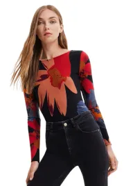 body-damski-desigual-grandflower-prazkowe-czarne-w-kwiaty-z-dlugim-rekawem