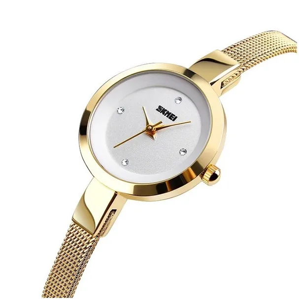 Zegarek damski SKMEI skm.113901c.wm bransoleta elegancki złoty srebrny