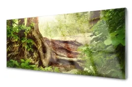 panel-szklany-plytka-foto-drzewo-pien-las-120x60