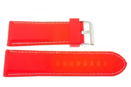 pasek-silikonowy-diloy-28-mm-czerwony-biale-przeszycie