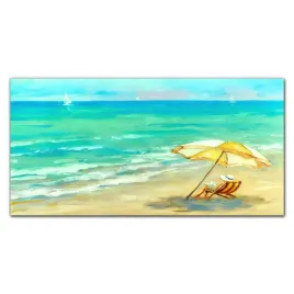 panel-hartowany-plaza-morze-fale-parasolka-120x60