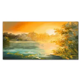 panel-scienny-do-kuchni-szklo-jezioro-las-120x60