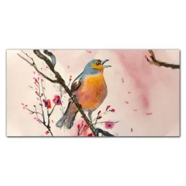 panel-hartowany-galaz-kwiaty-zwierze-ptak-120x60