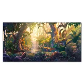 lacobel-kuchenny-fantasy-las-rzeka-kwiaty-120x60