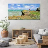 obraz-na-plotnie-klif-morze-claude-monet-140x70-cm-format-poziomy