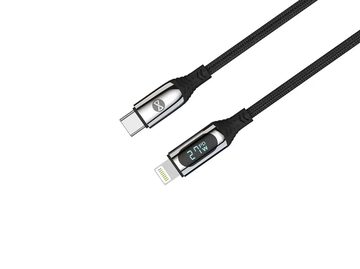 forever-kabel-lcd-usb-c-lightning-10-m-27w-kolor-czarny