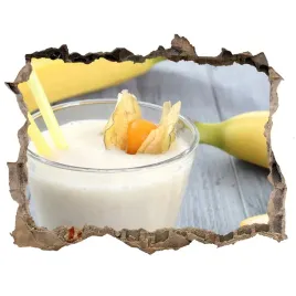 naklejka-3d-dziura-na-sciane-bananowy-koktajl