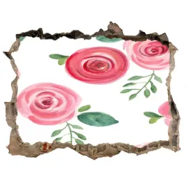 naklejka-3d-dziura-na-sciane-samoprzylepna-roze