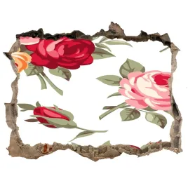 naklejka-3d-dziura-na-sciane-samoprzylepna-roze