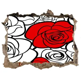 naklejka-3d-dziura-na-sciane-samoprzylepna-roze