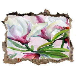 naklejka-3d-dziura-scienna-kwiaty-magnolii-168x113