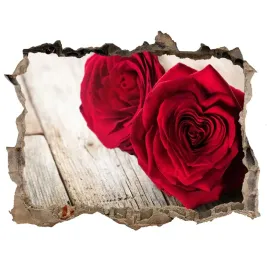 naklejka-3d-dziura-scienna-roze-na-drewnie-168x113