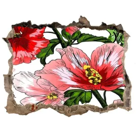 naklejka-3d-dziura-scienna-cegla-hibiskus-168x113