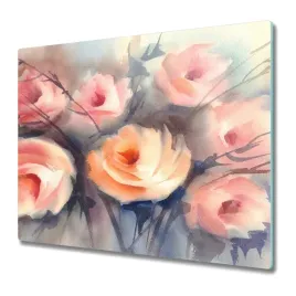 deska-do-krojenia-pomaranczowy-bukiet-roz-60x52-cm