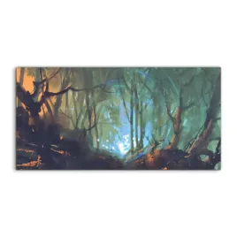 obraz-akryl-140x70-na-prezent-las-drzewa-swiatlo