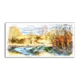 obraz-akryl-140x70-wiszacy-las-krajobraz-jezioro