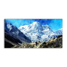 obraz-akryl-140x70-z-grafika-gory-krajobraz-nepal