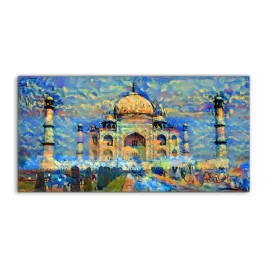 obraz-140x70-na-sciane-taj-mahal-indie-z-grafika