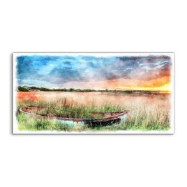 obraz-akryl-140x70-na-sciane-wschod-slonca-lodki