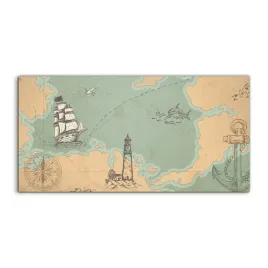 fotoobraz-140x70-na-sciane-ocean-skarb-mapa-statek