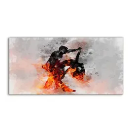 fotoobraz-140x70-na-sciane-akwarele-sylwetka-tango