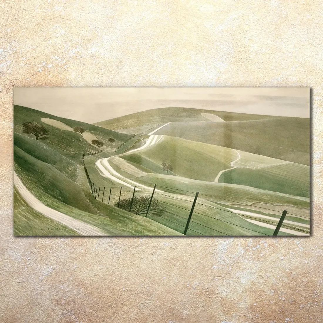 obraz-akrylowy-140x70-scienny-eric-ravilious-droga-stan-nowy