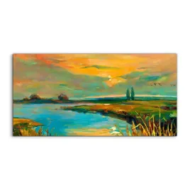 fotoobraz-140x70-na-sciane-jezioro-zachod-slonca