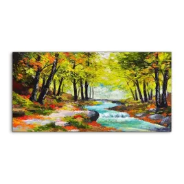 obraz-140x70-cm-na-prezent-rzeka-jesien-las-drzewa