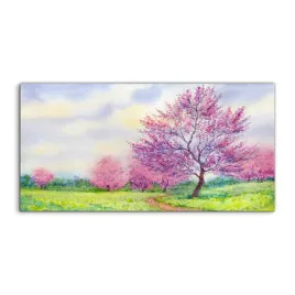 fotoobraz-140x70-cm-wiszacy-akwarele-wiosna-drzewa