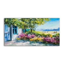 obraz-akryl-140x70-na-sciane-krajobraz-ogrod-dom