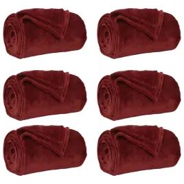 koce-narzutowe-6-szt-bordeaux-czerwony-150-x-200-cm-polar