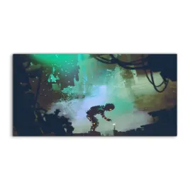fotoobraz-140x70-z-nadrukiem-robot-kwiaty-miasto