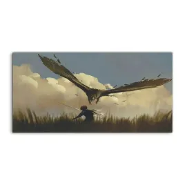 obraz-140x70-scienny-orzel-atak-wojownik-z-grafika