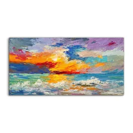 obraz-akryl-140x70-nowoczesny-morze-zachod-slonca