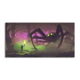 obraz-akrylowy-140x70-z-grafika-fantasy-pochodnia