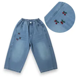 spodnie-jeansowe-wisnie-dziewczynka-gumka-denim-wiosna-110