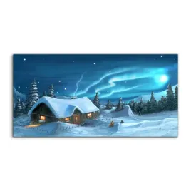 obraz-akryl-140x70-wiszacy-zima-swieta-snieg-noc