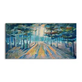 fotoobraz-akryl-140x70-z-nadrukiem-zima-las-slonce